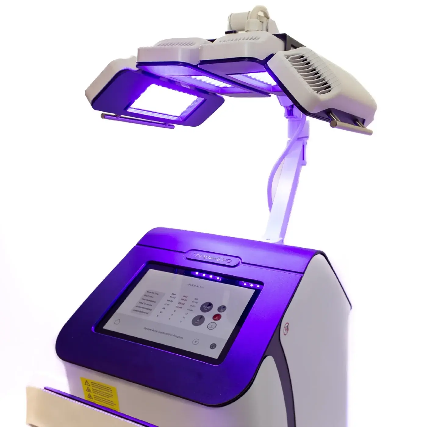 Tri-Wave MD başı 415 nm mavi ışıkta, eğimli konumda